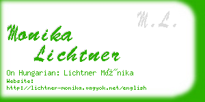 monika lichtner business card